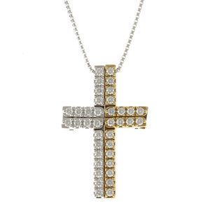 Tasaki Necklace 18k K18 White Gold Diamond